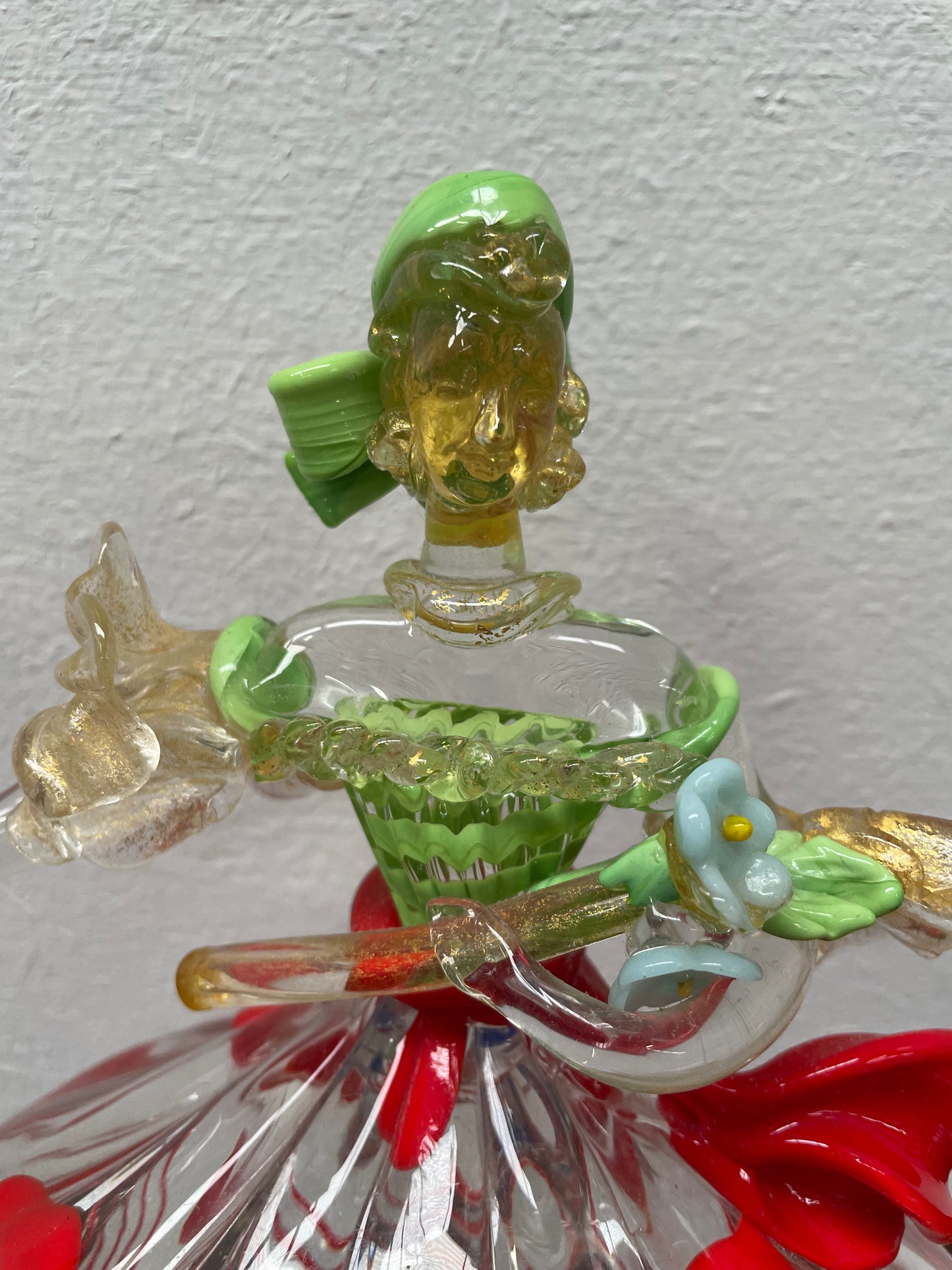 Intricate Murano Glass Lady Figurine