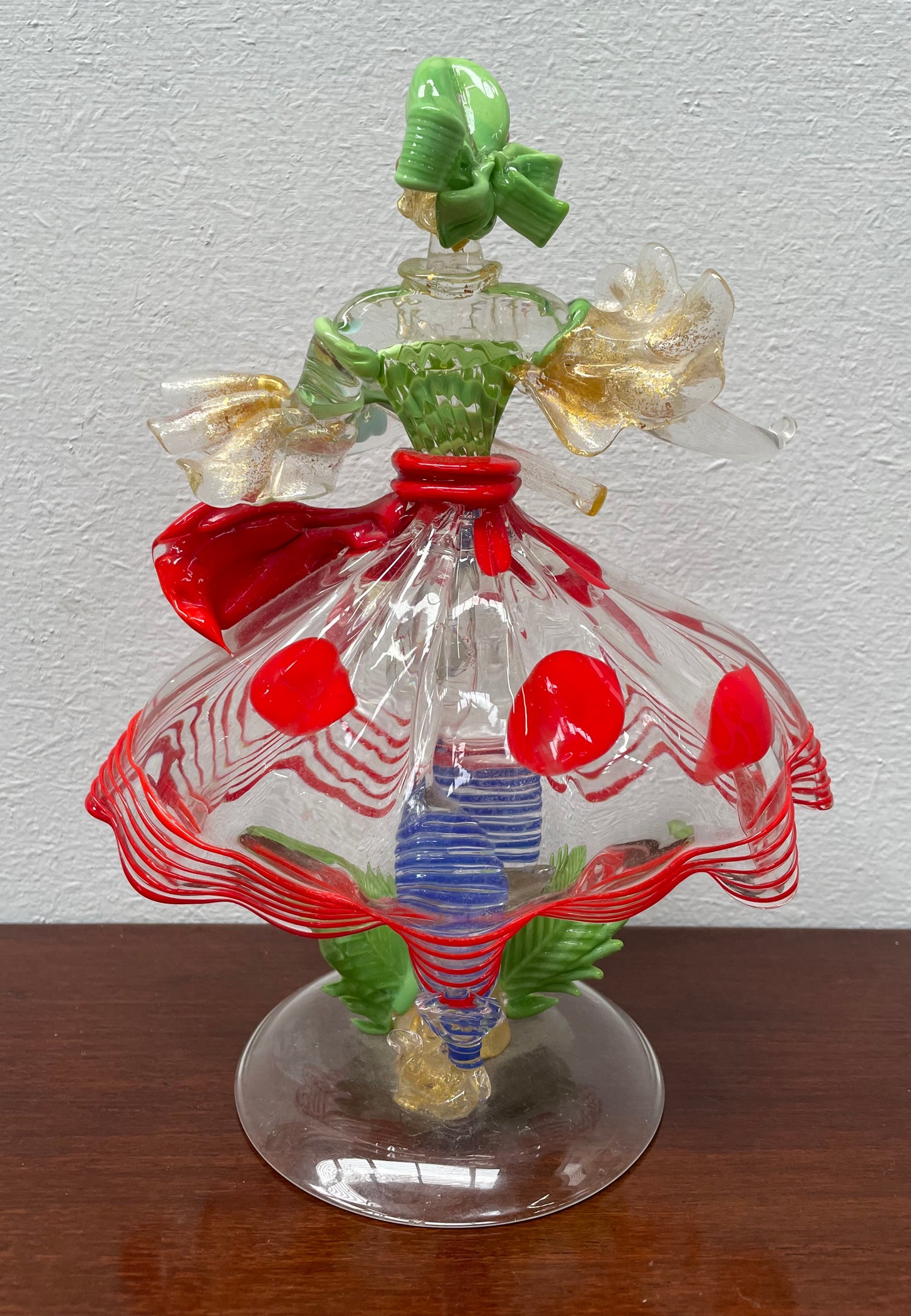 Intricate Murano Glass Lady Figurine