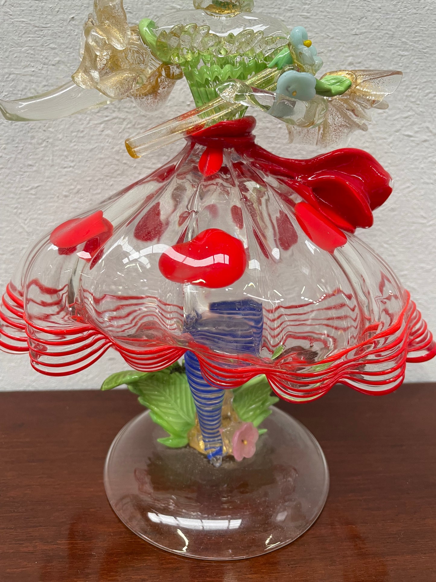 Intricate Murano Glass Lady Figurine