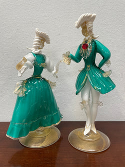 Stunning Pair of Murano Glass Figurines | Antique & Vintage | Moonee Ponds Antiques | Australia Wide Delivery