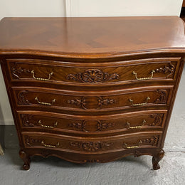 French Oak Louis XV Style Chest of Four Drawers