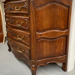 French Oak Louis XV Style Chest of Four Drawers