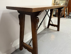 French Spanish Style Oak Console Table | Antique & Vintage | Moonee Ponds Antiques | Australia Wide Delivery