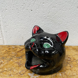 Vintage Wembley Ware Smoking Black Cat Ashtray