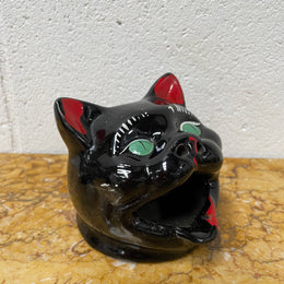 Vintage Wembley Ware Smoking Black Cat Ashtray