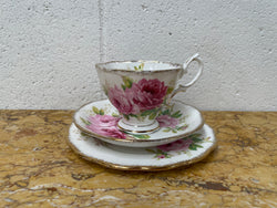 Vintage Royal Albert Bone China England American Beauty Pattern Trio | Antique & Vintage | Moonee Ponds Antiques | Australia Wide Delivery