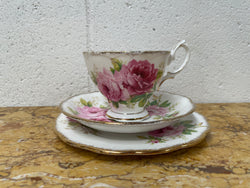 Vintage Royal Albert Bone China England American Beauty Pattern Trio | Antique & Vintage | Moonee Ponds Antiques | Australia Wide Delivery