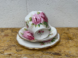 Vintage Royal Albert Bone China England American Beauty Pattern Trio | Antique & Vintage | Moonee Ponds Antiques | Australia Wide Delivery