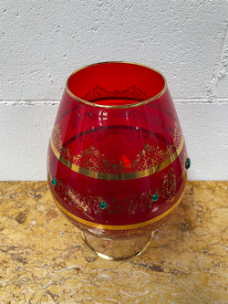 Vintage Ruby Glass Goblet Vase | Antique & Vintage | Moonee Ponds Antiques | Australia Wide Delivery
