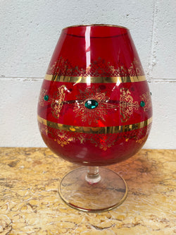 Large Ruby Glass Goblet Vase | Antique & Vintage | Moonee Ponds Antiques | Australia Wide Delivery