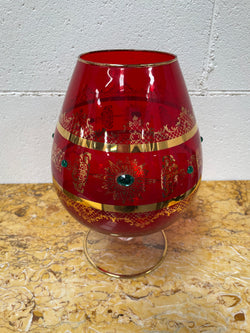 Large Ruby Glass Goblet Vase | Antique & Vintage | Moonee Ponds Antiques | Australia Wide Delivery