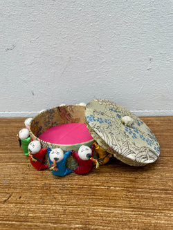 Vintage Chinese Asian Sewing Box Pin Cushion | Antique & Vintage | Moonee Ponds Antiques | Australia Wide Delivery