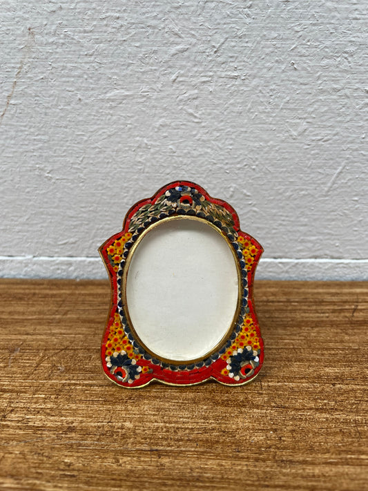 Vintage Italian Decorative Micro Mosaic Small Picture Frame