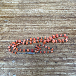 Antique Natural Coral Choker Necklace