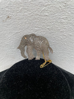 Sterling Silver Vintage Elephant Brooch | Antique & Vintage | Moonee Ponds Antiques | Australia Wide Delivery