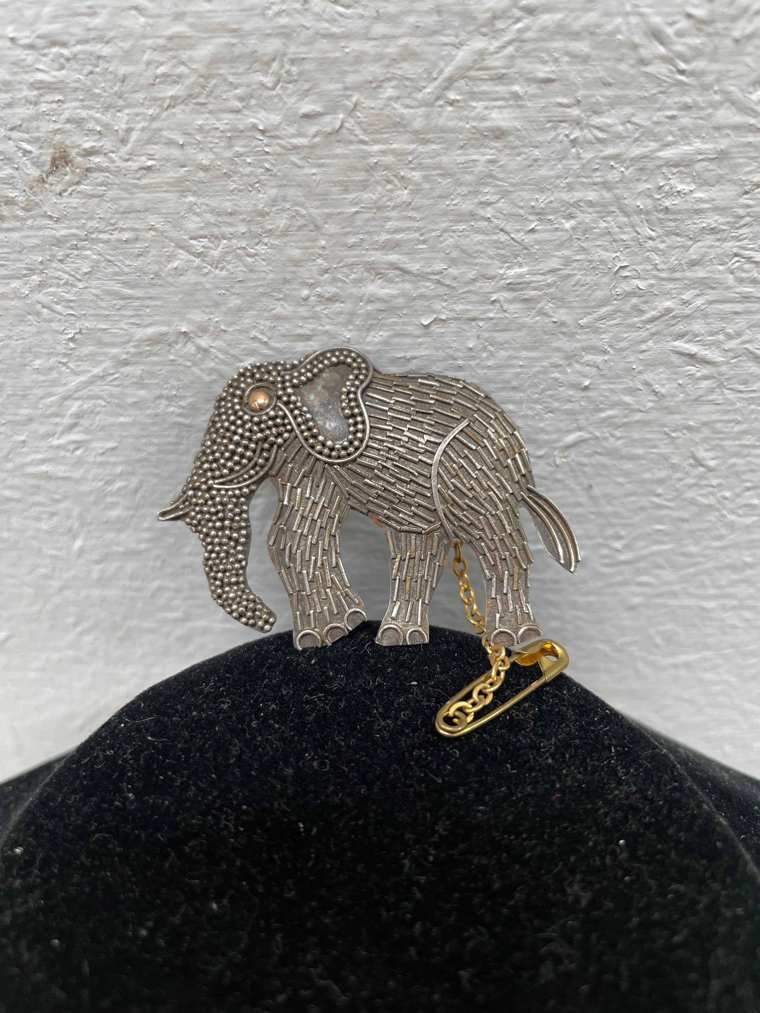 Sterling Silver Vintage Elephant Brooch | Antique & Vintage | Moonee Ponds Antiques | Australia Wide Delivery