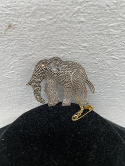 Sterling Silver Vintage Elephant Brooch | Antique & Vintage | Moonee Ponds Antiques | Australia Wide Delivery
