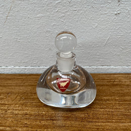 An Orrefors Crystal Glass Perfume Bottle