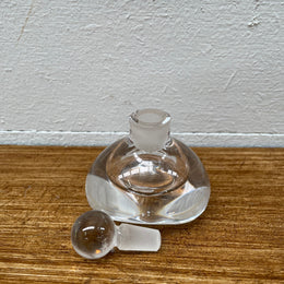 An Orrefors Crystal Glass Perfume Bottle