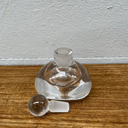 An Orrefors Crystal Glass Perfume Bottle