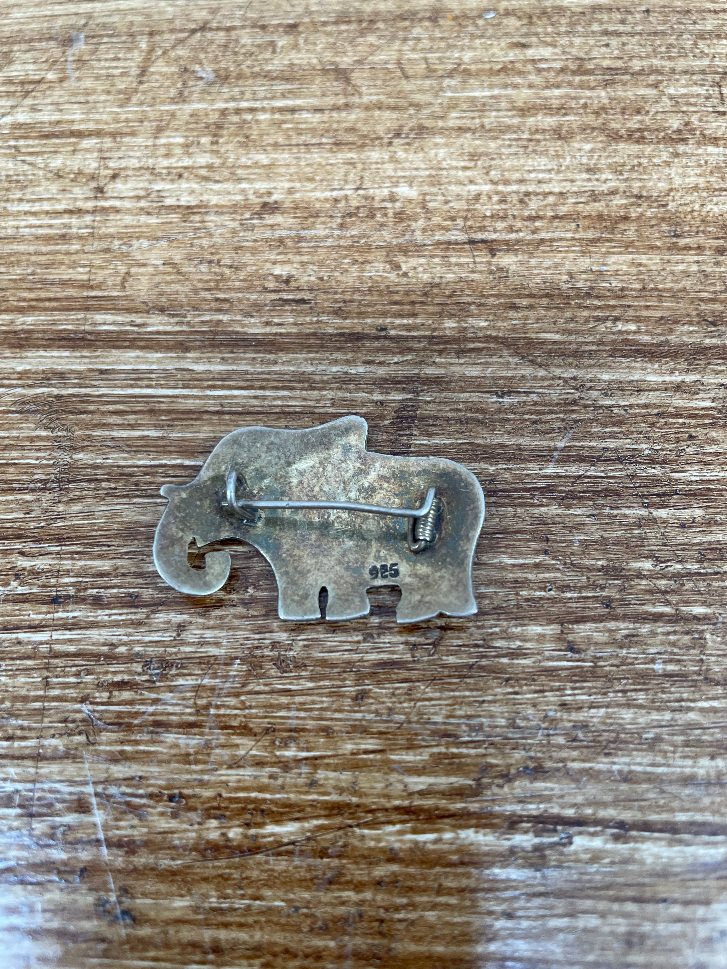 Vintage Sterling Silver Elephant Brooch | Antique & Vintage | Moonee Ponds Antiques | Australia Wide Delivery
