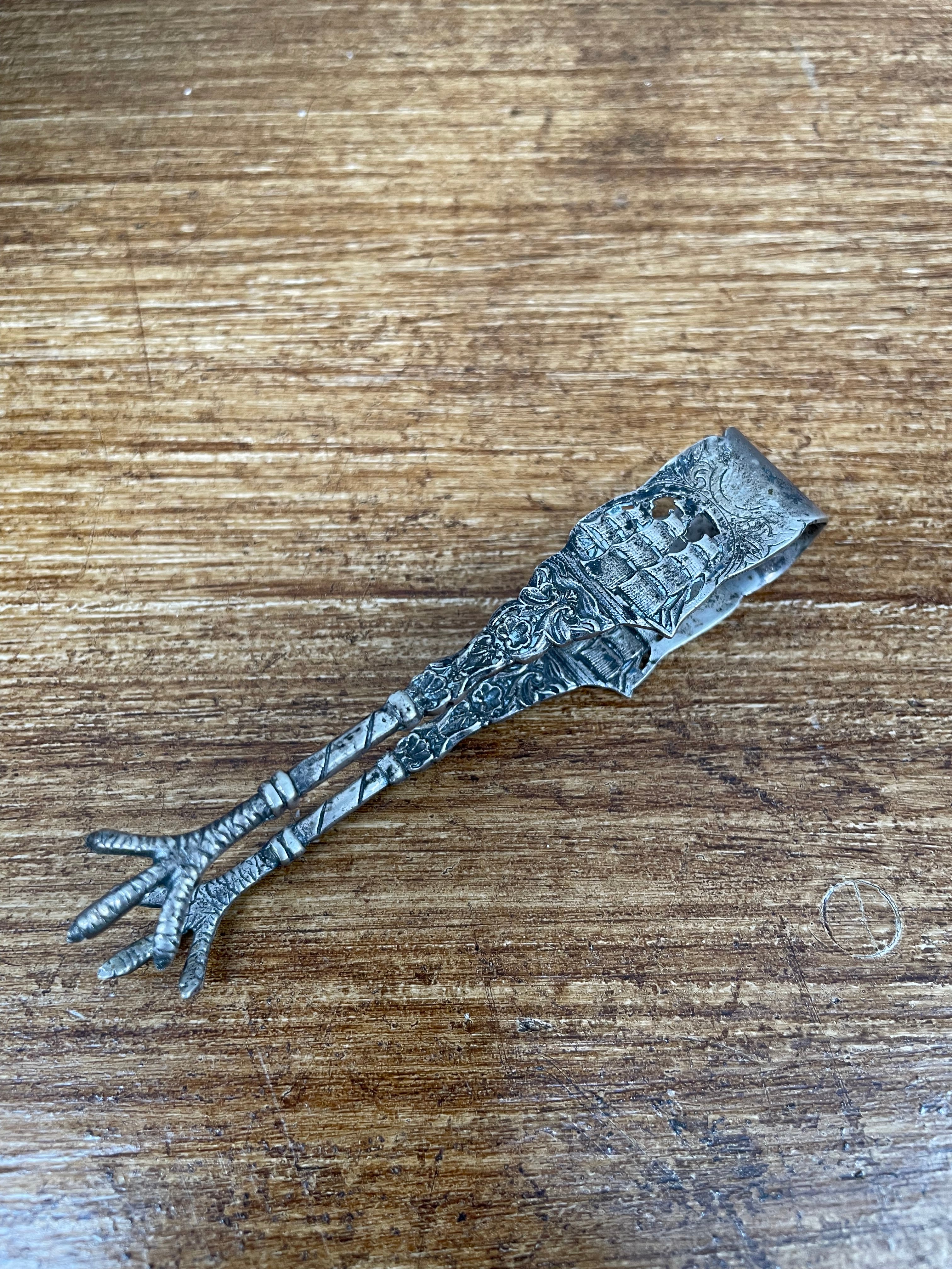 Vintage Ships Galleon Continental Silver (800) Sugar Tongs | Antique & Vintage | Moonee Ponds Antiques | Australia Wide Delivery