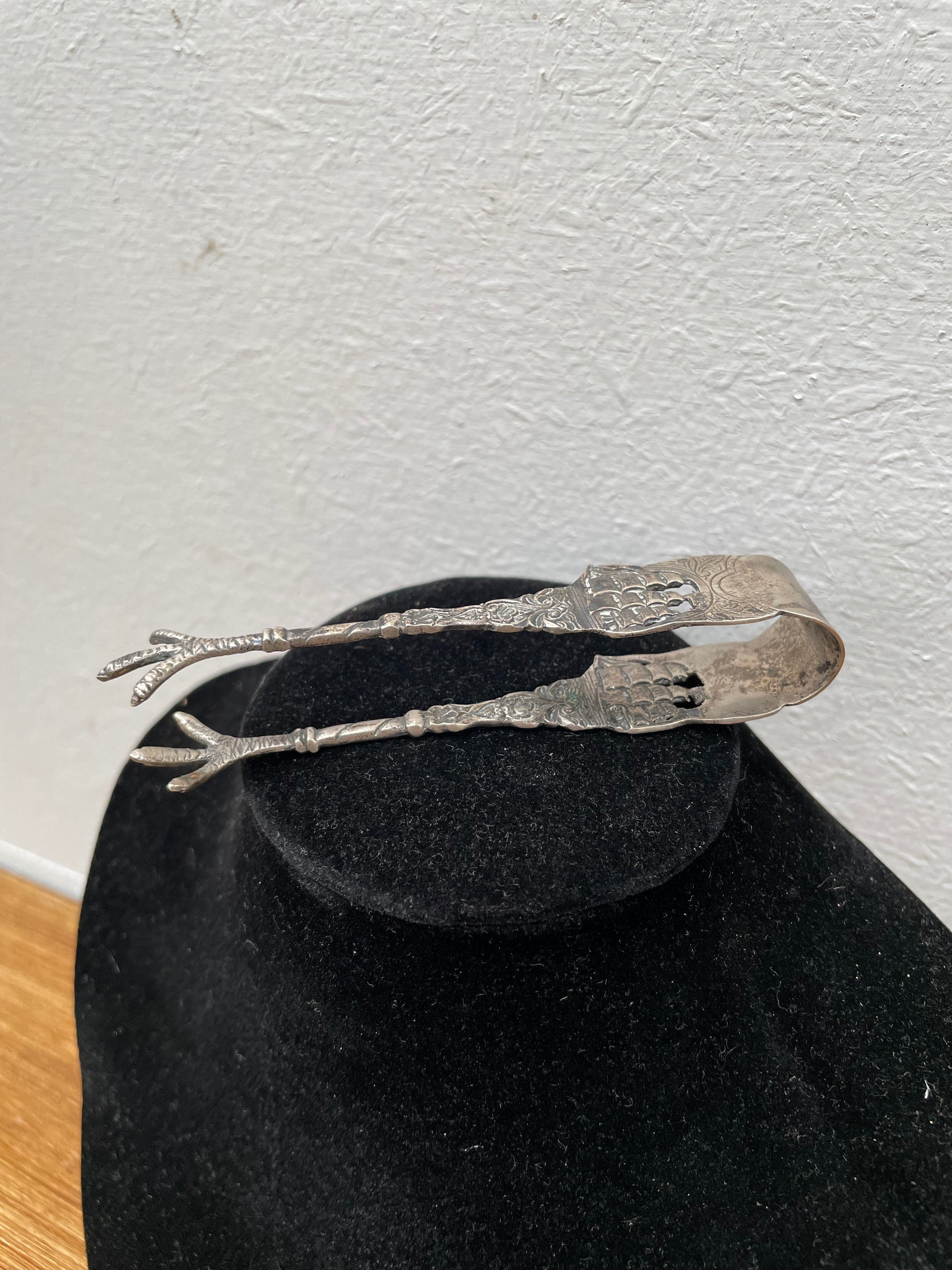 Vintage Ships Galleon Continental Silver (800) Sugar Tongs | Antique & Vintage | Moonee Ponds Antiques | Australia Wide Delivery
