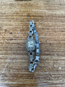 Sterling Silver & Marcasite Watch and Band | Antique & Vintage | Moonee Ponds Antiques | Australia Wide Delivery