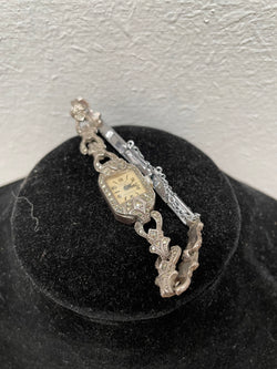Sterling Silver & Marcasite Watch and Band | Antique & Vintage | Moonee Ponds Antiques | Australia Wide Delivery