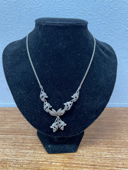 Stunning Vintage Sterling Silver Marcasite Necklace | Antique & Vintage | Moonee Ponds Antiques | Australia Wide Delivery
