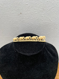 Vintage Carved Bone Elephants Brooch | Antique & Vintage | Moonee Ponds Antiques | Australia Wide Delivery