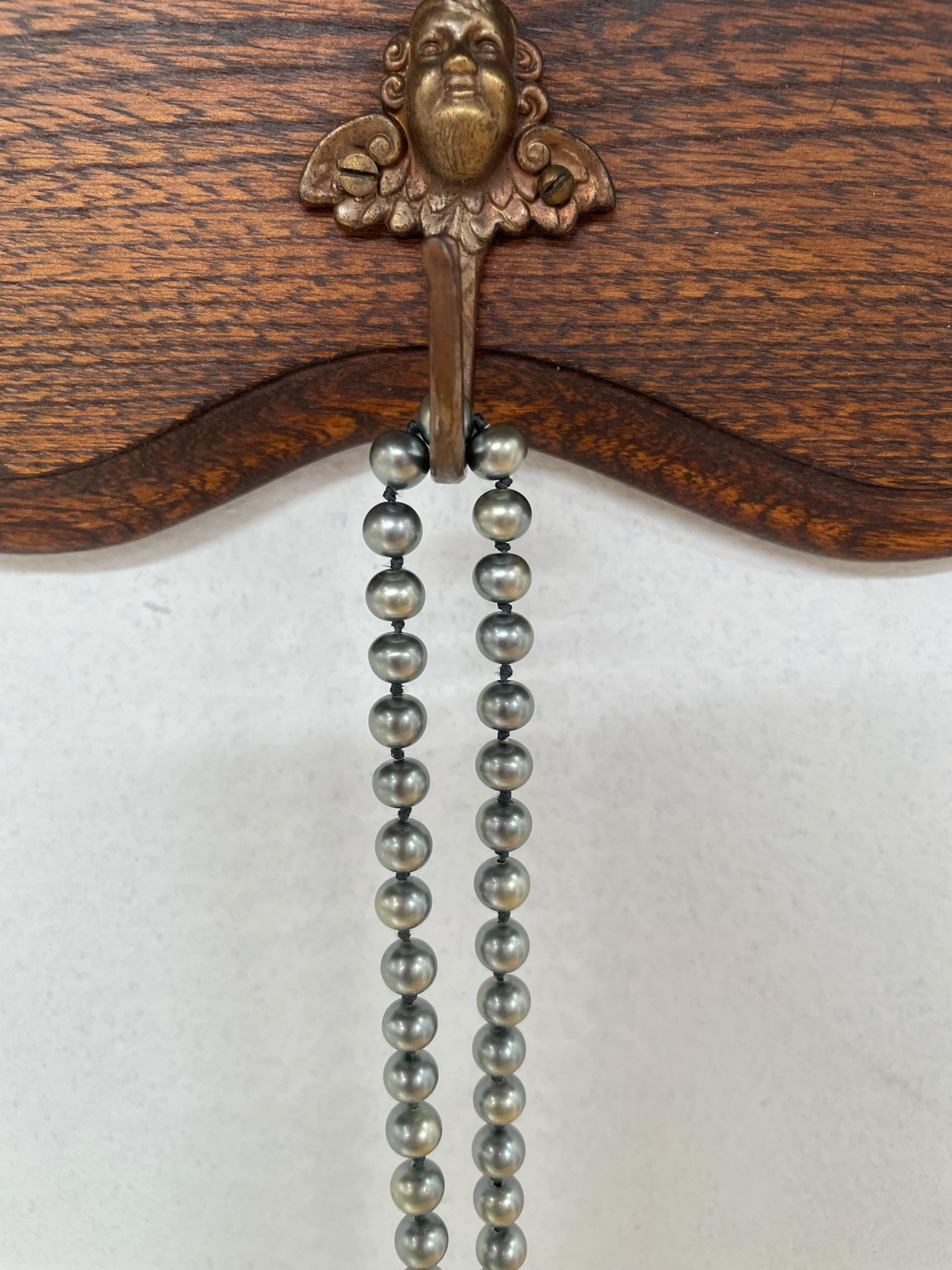 Vintage Opera Length Faux Pearl Glass Bead Necklace | Antique & Vintage | Moonee Ponds Antiques | Australia Wide Delivery