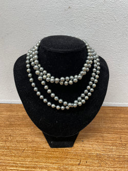 Vintage Opera Length Faux Pearl Glass Bead Necklace | Antique & Vintage | Moonee Ponds Antiques | Australia Wide Delivery