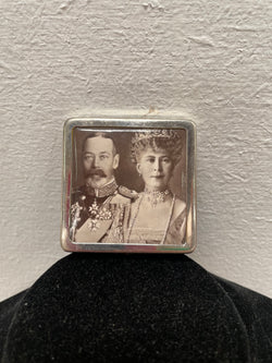 Art Deco Compact Featuring King George & Queen Mary | Antique & Vintage | Moonee Ponds Antiques | Australia Wide Delivery