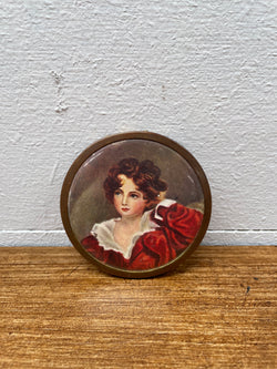 Vintage Compact Featuring A Portrait Lid | Antique & Vintage | Moonee Ponds Antiques | Australia Wide Delivery