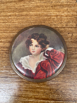 Vintage Compact Featuring A Portrait Lid | Antique & Vintage | Moonee Ponds Antiques | Australia Wide Delivery