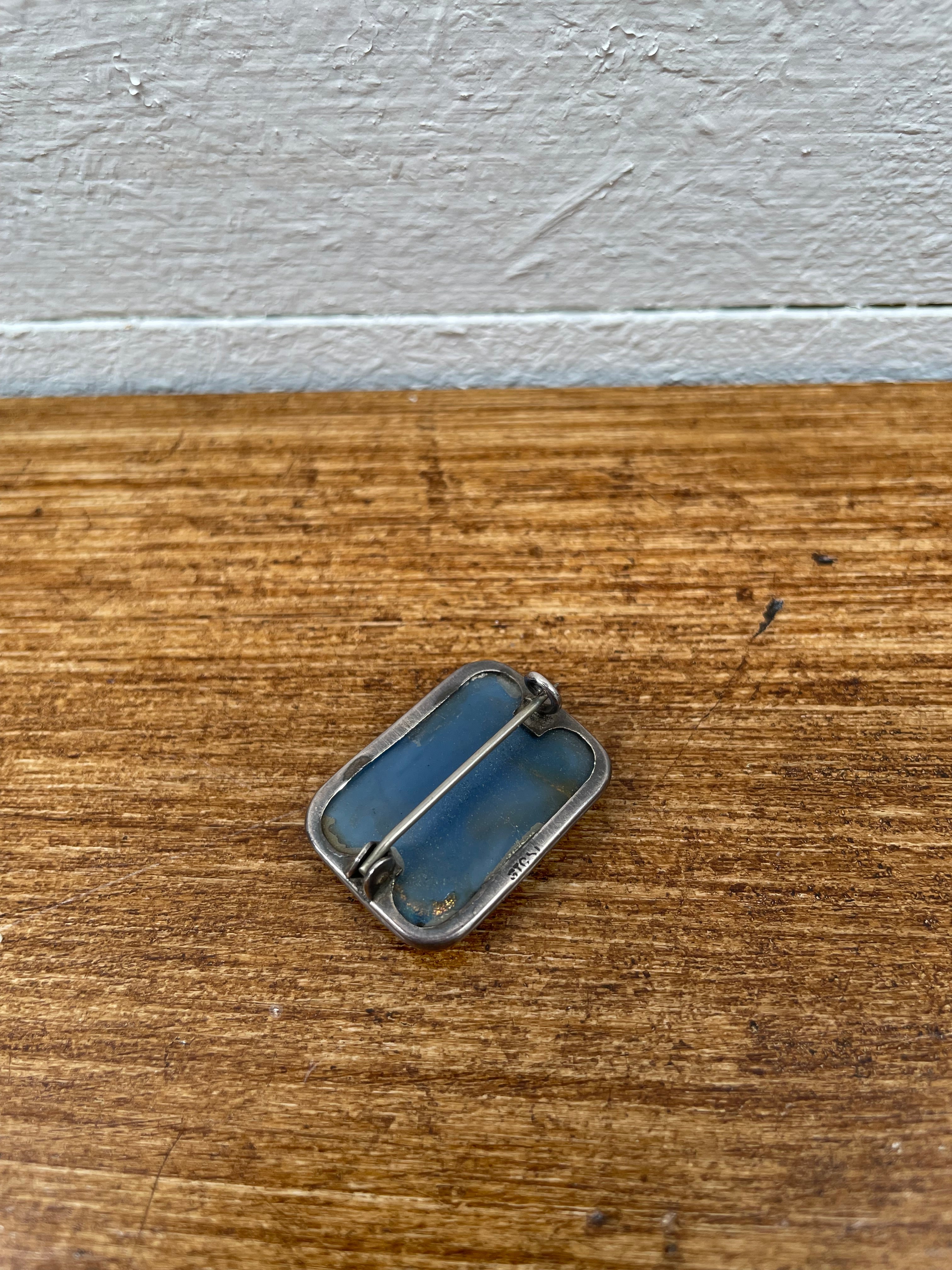 Vintage Sterling Silver & Venetian Glass Brooch | Antique & Vintage | Moonee Ponds Antiques | Australia Wide Delivery