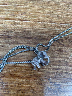 Sterling Silver Elephant Pendant & Chain | Antique & Vintage | Moonee Ponds Antiques | Australia Wide Delivery