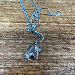 Sterling Silver Elephant Pendant & Chain