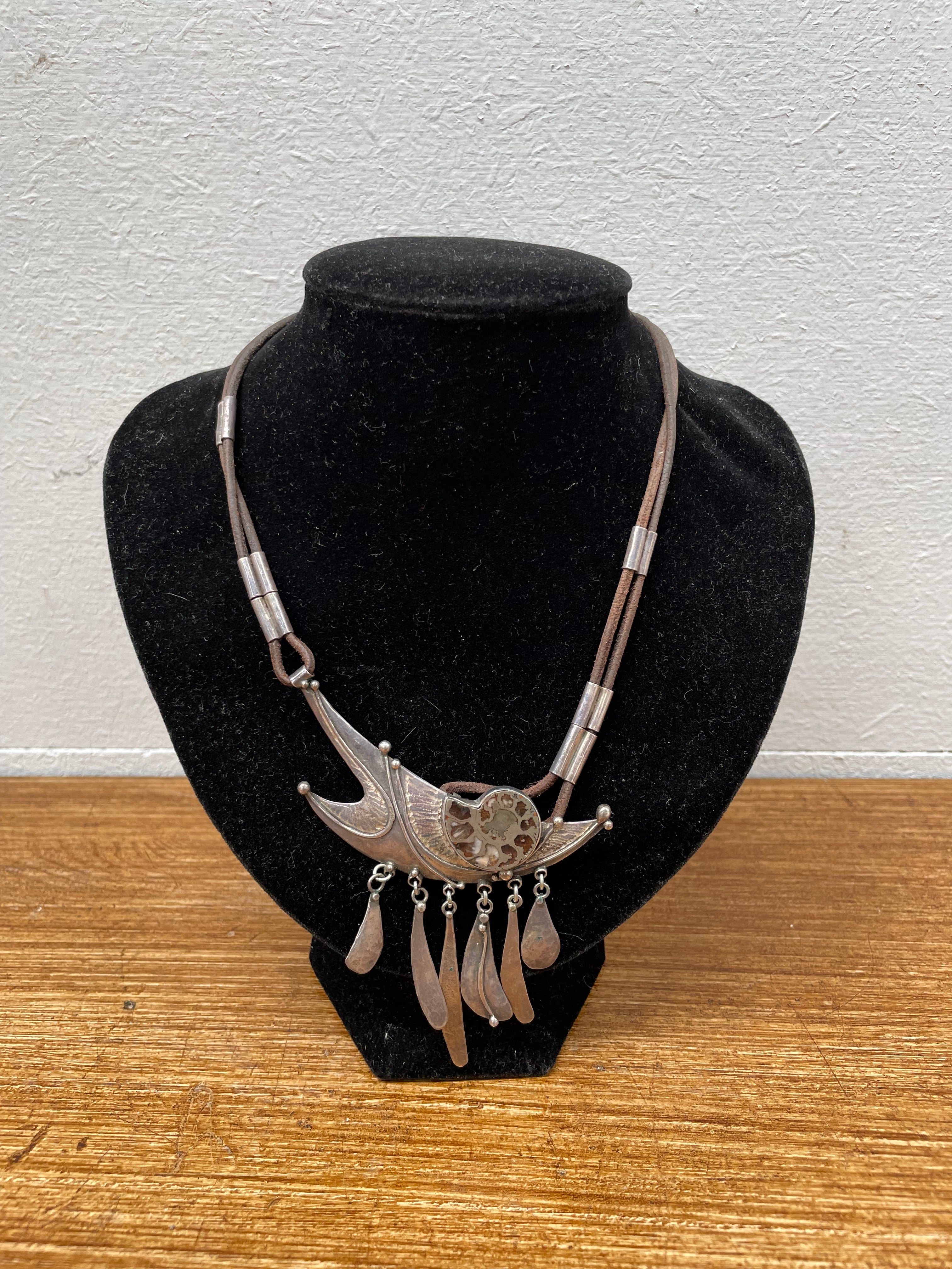 Mid Century Modern Design Silver (925) Signed Necklace | Antique & Vintage | Moonee Ponds Antiques | Australia Wide Delivery