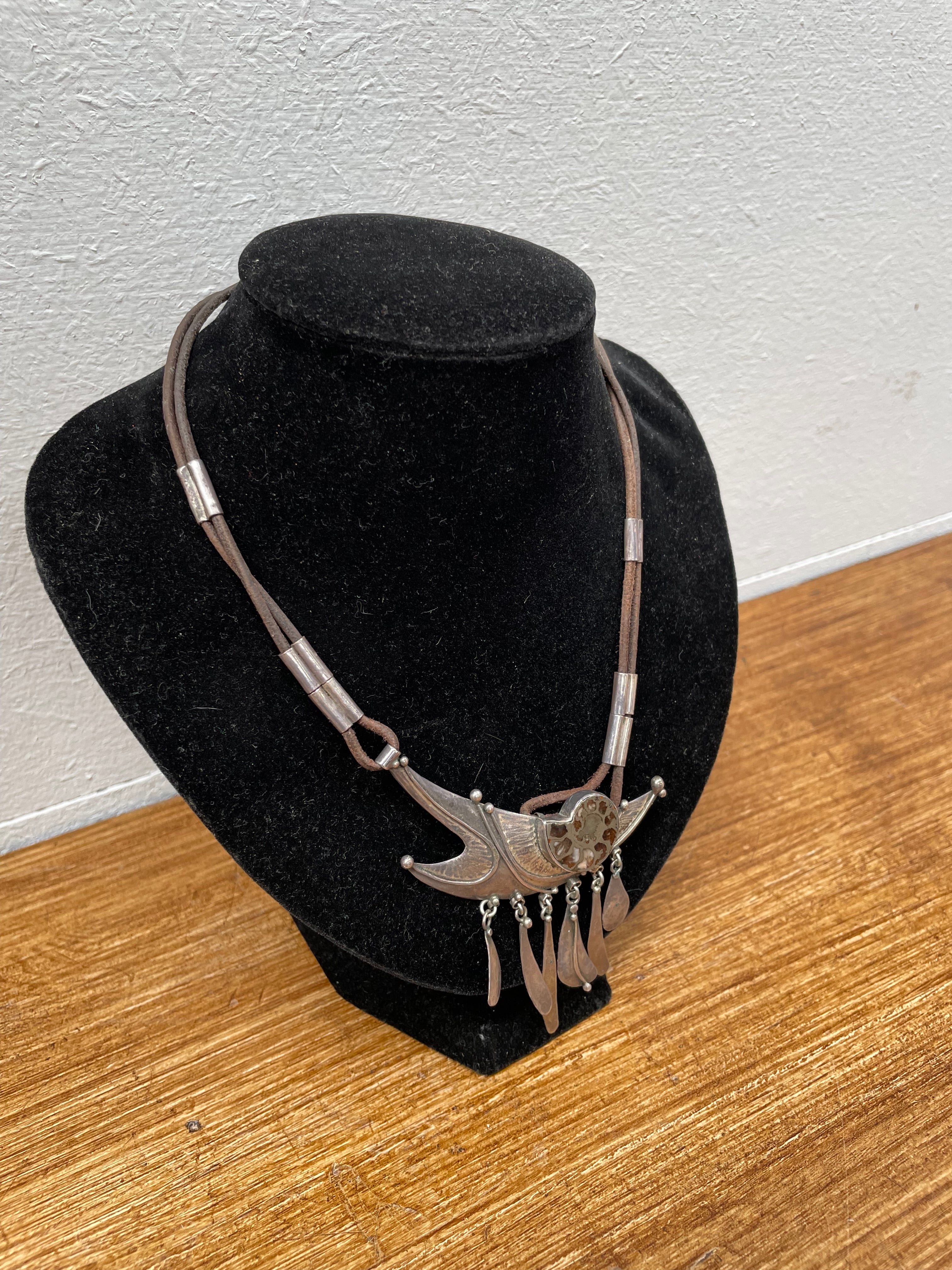 Mid Century Modern Design Silver (925) Signed Necklace | Antique & Vintage | Moonee Ponds Antiques | Australia Wide Delivery