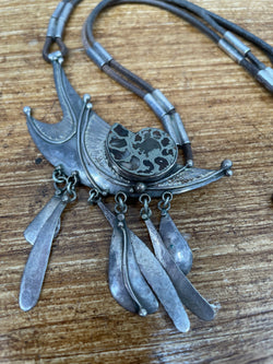 Mid Century Modern Design Silver (925) Signed Necklace | Antique & Vintage | Moonee Ponds Antiques | Australia Wide Delivery