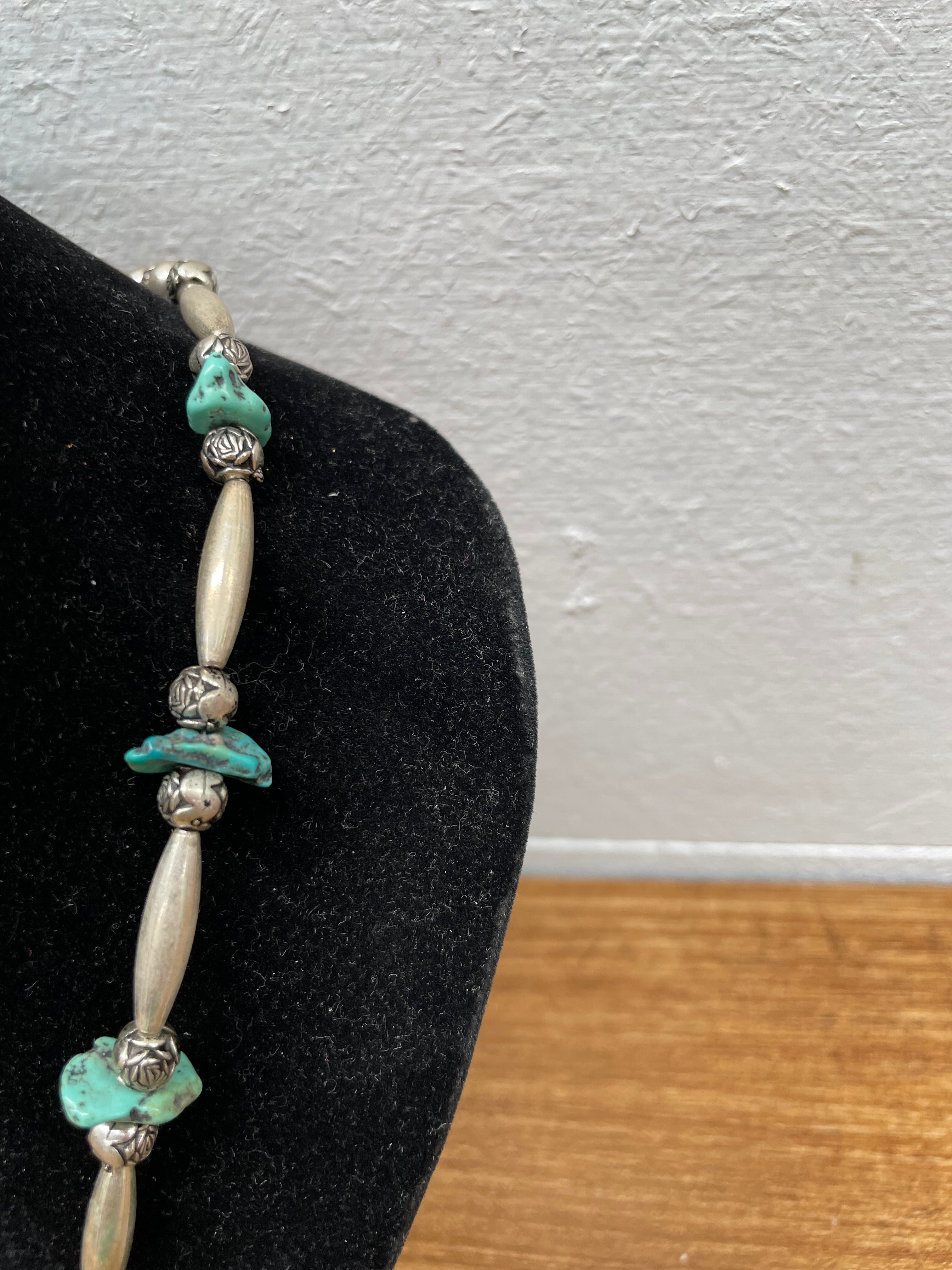 Vintage Silver & Turquoise Necklace | Antique & Vintage | Moonee Ponds Antiques | Australia Wide Delivery