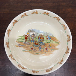 Royal Doulton Bunnykins Billy Cart Racing Bowl