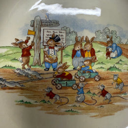 Royal Doulton Bunnykins Billy Cart Racing Bowl