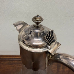 Edwardian Silver Plated & Cut Glass Claret Jug