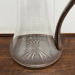 Edwardian Silver Plated & Cut Glass Claret Jug
