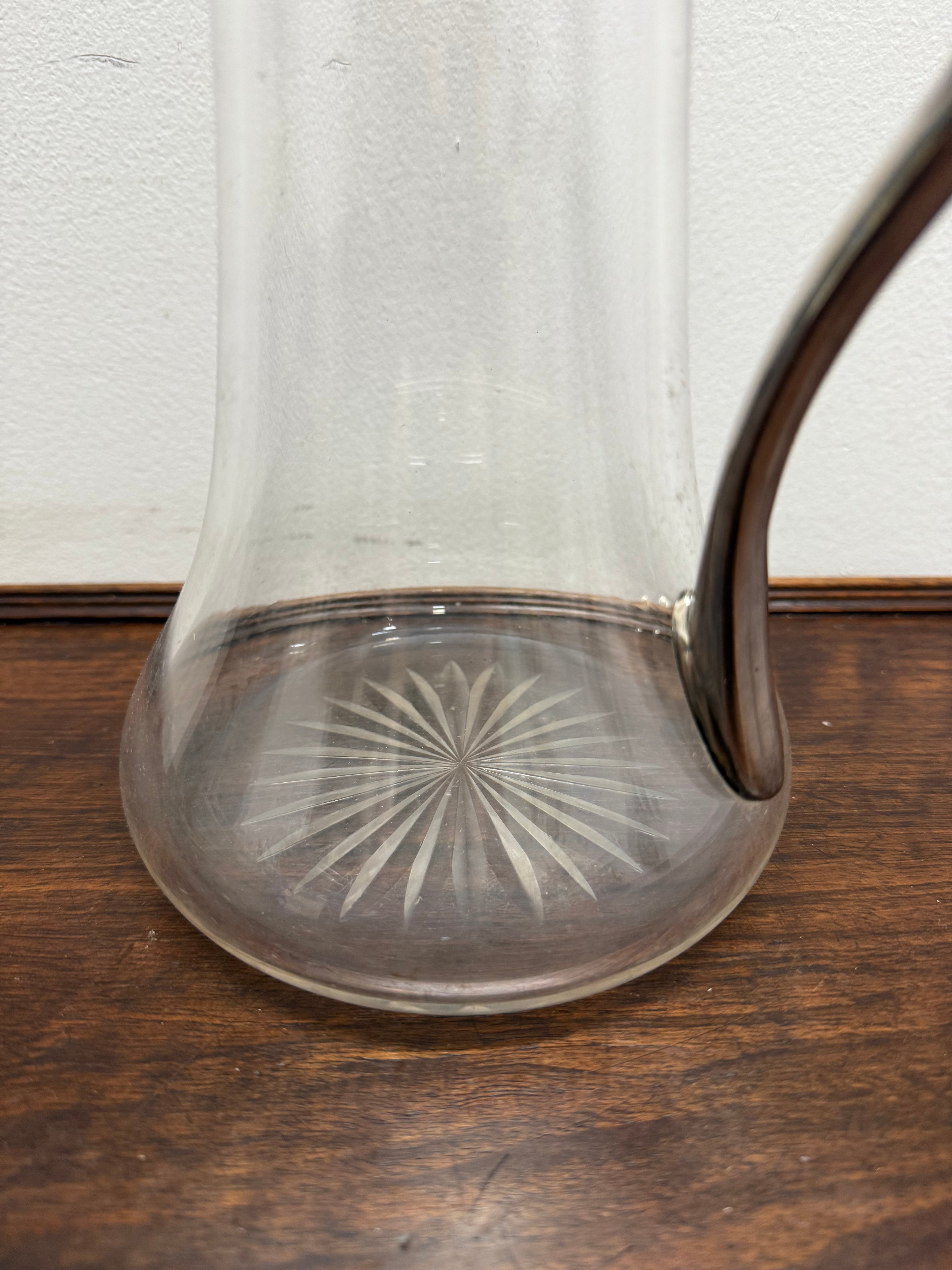 Edwardian Silver Plated & Cut Glass Claret Jug | Antique & Vintage | Moonee Ponds Antiques | Australia Wide