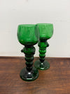 Swedish Pair Handmade Glass Goblets | Antique & Vintage | Moonee Ponds Antiques | Australia Wide Delivery