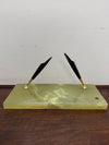 Vintage Onyx Marble Pen Desk Stand | Antique & Vintage | Moonee Ponds Antiques | Australia Wide Delivery